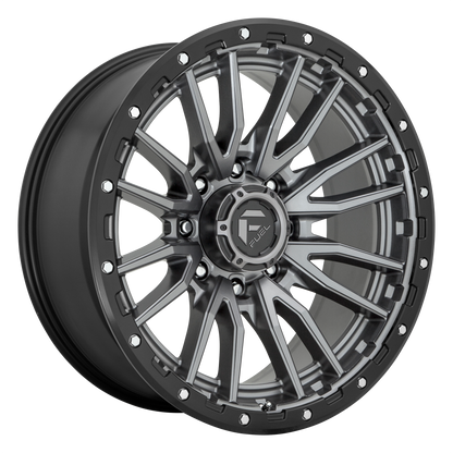 Fuel 1PC D680 REBEL 18X9 -12 6X135 MATTE GUN METAL BLACK BEAD RING