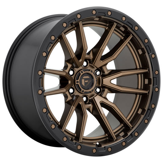 Fuel 1PC D681 REBEL 18X9 -12 5X127 MATTE BRONZE BLACK BEAD RING