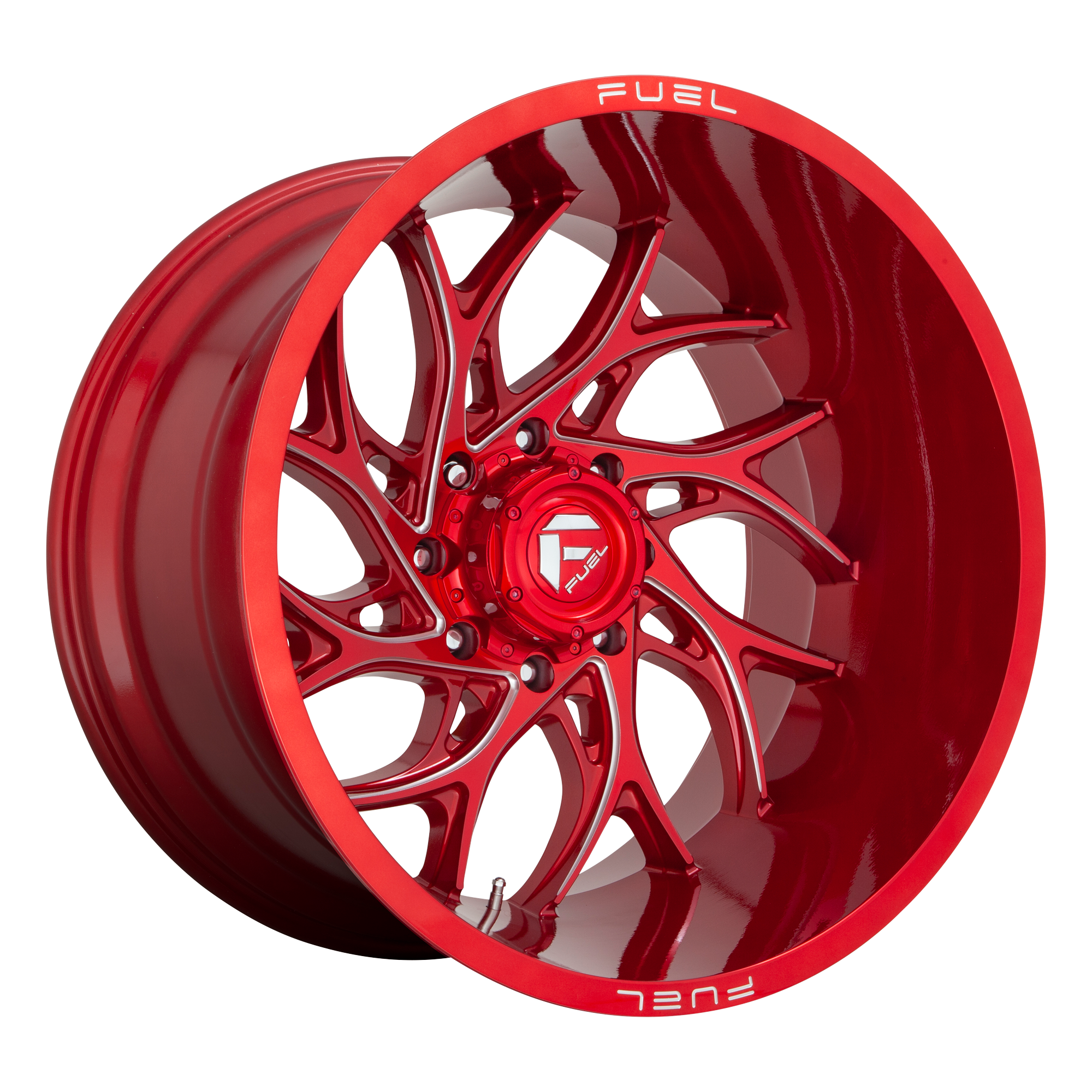 Fuel 1PC D742 RUNNER 22X8.25 -240 8X165.1/8X6.5 Candy Red Milled