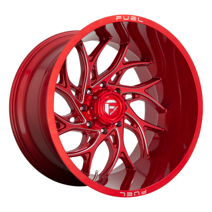 Fuel 1PC D742 RUNNER 20X8.25 -240 8X165.1/8X6.5 Candy Red Milled