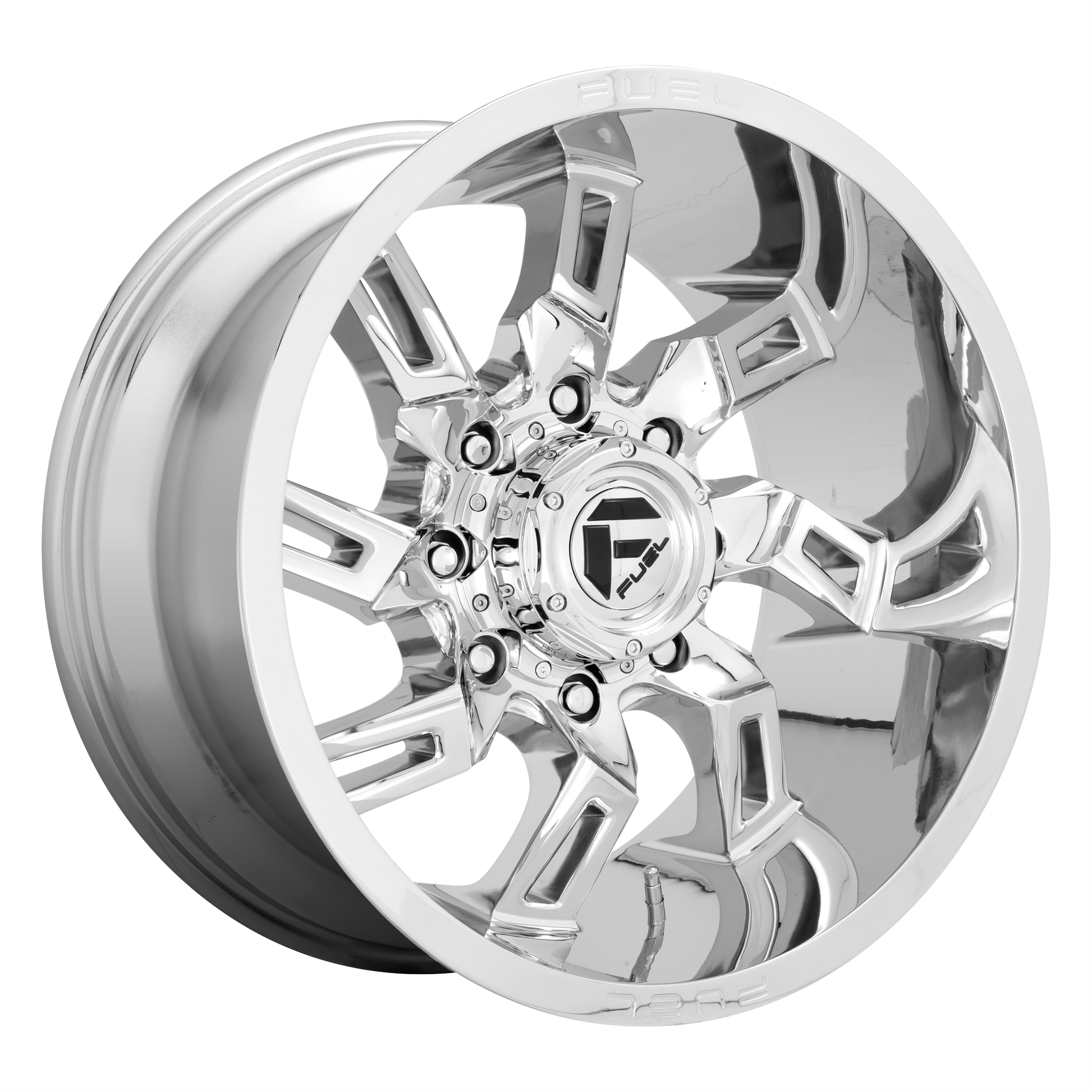 Fuel 1PC D746 LOCKDOWN 20X10 -18 6X139.7 CHROME