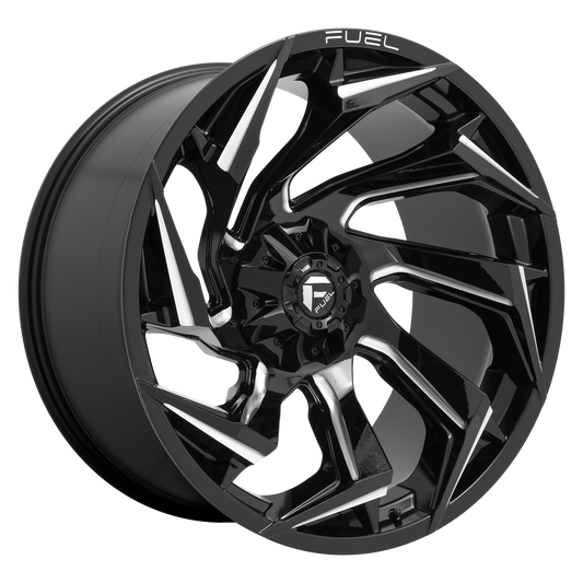 Fuel UTV D753 REACTION 24X7 13 4X137/4X137 Gloss Black Milled