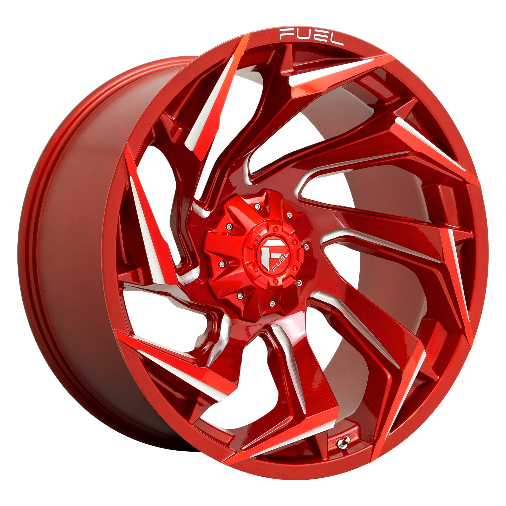 Fuel 1PC D754 REACTION 18X9 -12 8X170/8X6.7 Candy Red Milled