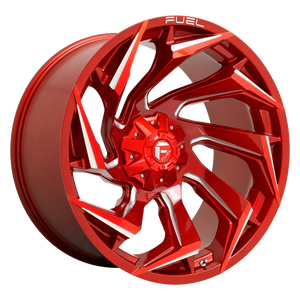Fuel 1PC D754 REACTION 18X9 -12 8X170/8X6.7 Candy Red Milled