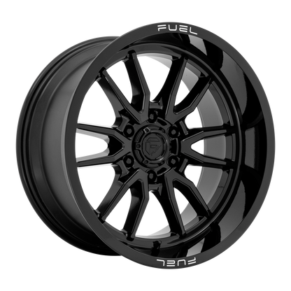 Fuel 1PC D760 CLASH 24X12 -44 6X139.7/6X5.5 Gloss Black