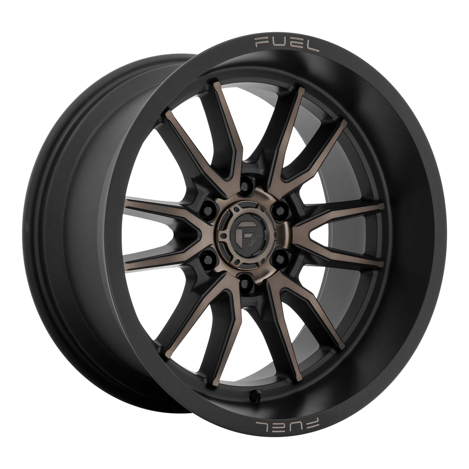 Fuel 1PC D762 CLASH 17X9 -12 6X139.7/6X5.5 Matte Black Double Dark Tint