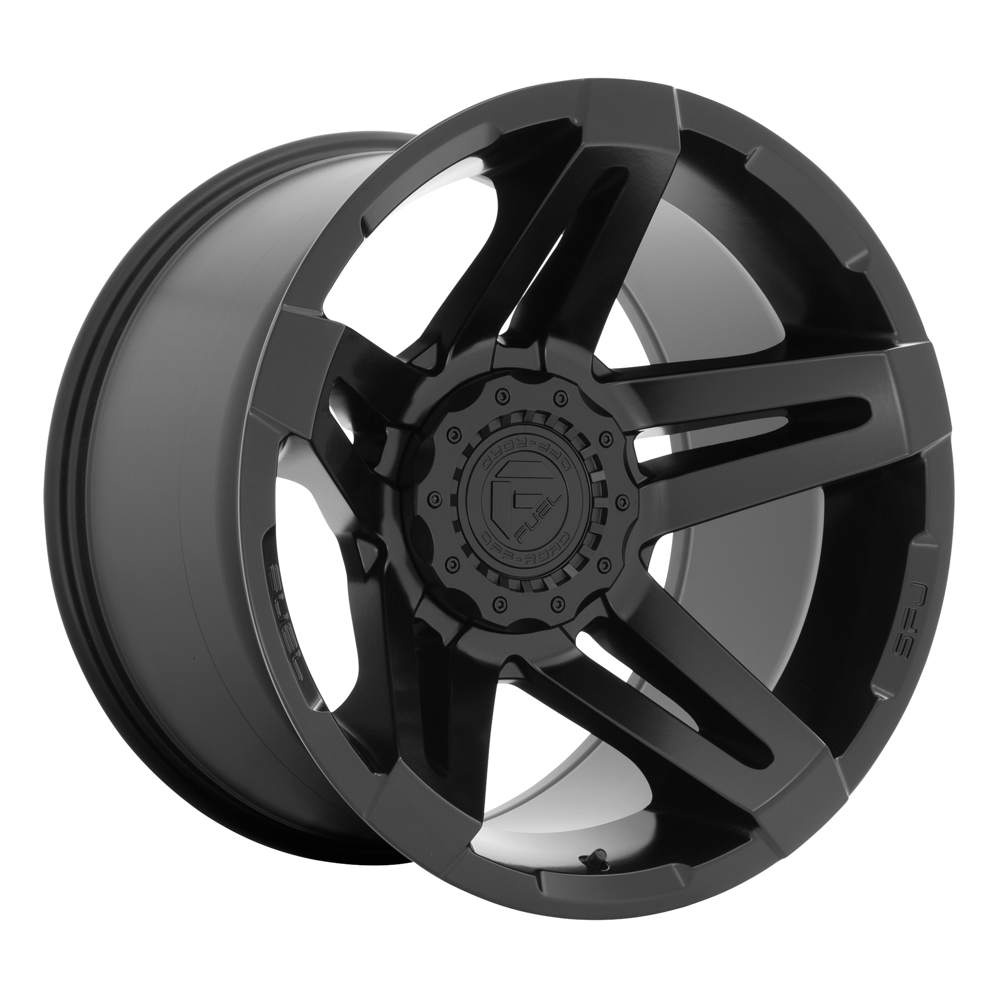 Fuel 1PC D763 SFJ 20X12 -44 5X114.3/5X127/5X4.5/5.0 Matte Black
