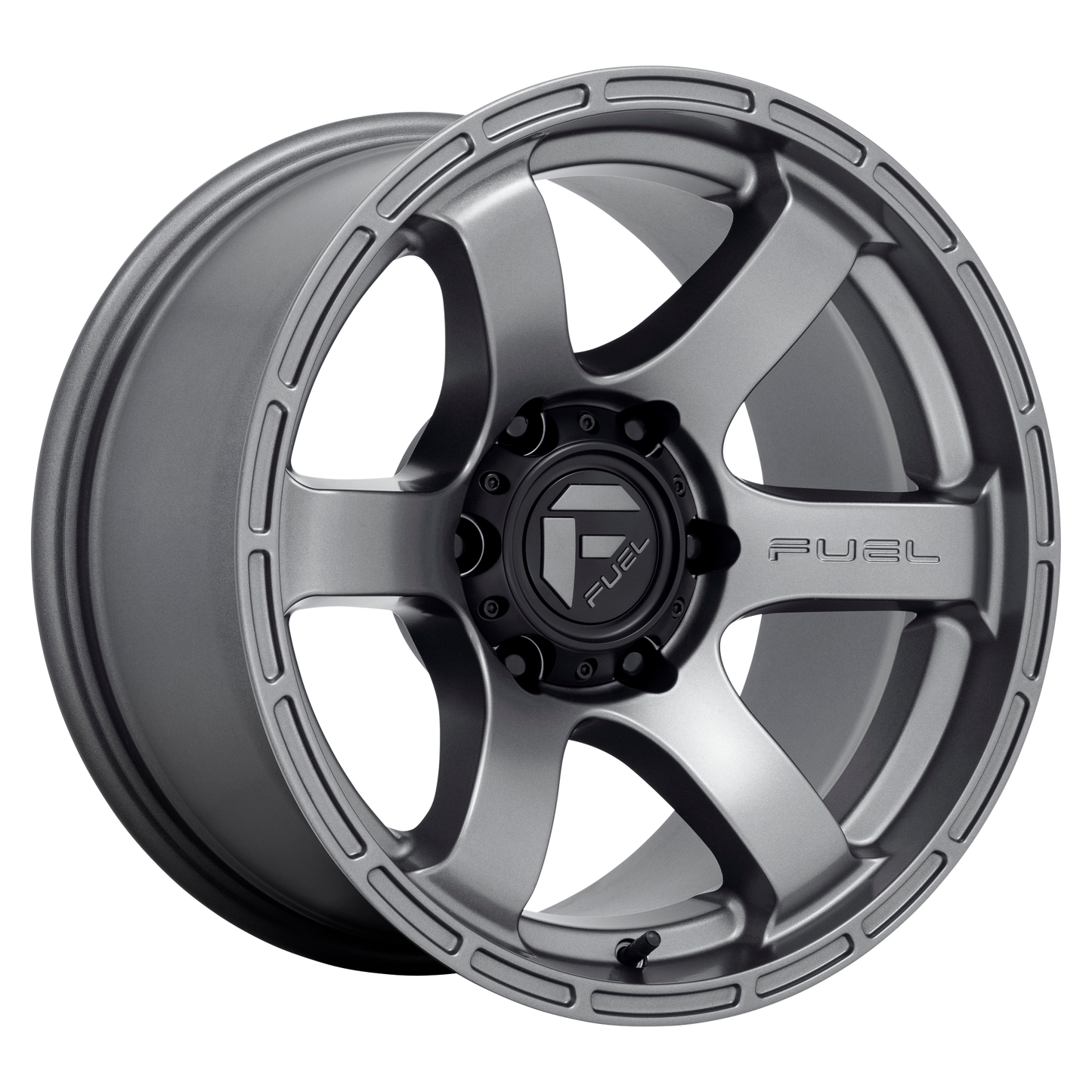 Fuel 1PC D767 RUSH 17X9 -12 6X139.7/6X5.5 Matte Gun Metal