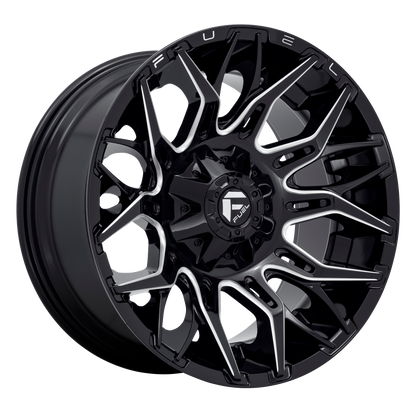 Fuel 1PC D769 TWITCH 20X10 -18 6X135/6X5.3/6X139.7/6X5.5 Glossy Black Milled