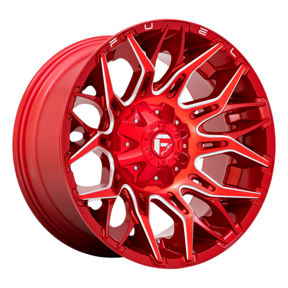 Fuel 1PC D771 TWITCH 22X10 -18 8X170/8X6.7 Candy Red Milled