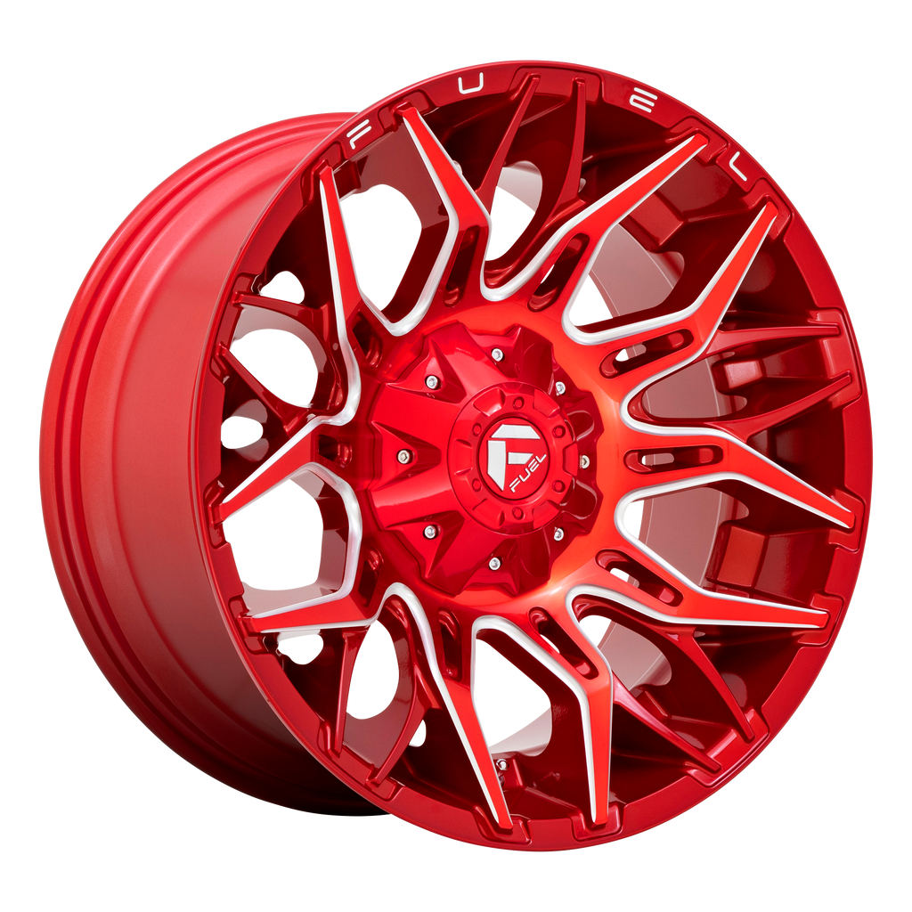 Fuel 1PC D771 TWITCH 22X10 -18  8X170/8X6.7 Candy Red Milled