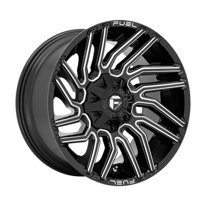 Fuel 1PC D773 TYPHOON 22X12 -44 5X114.3/5X127 GLOSS BLACK MILLED