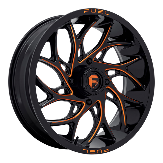 Fuel UTV D780 RUNNER UTV 24X7 13 4X137/4X137 Gloss Black Milled Orange