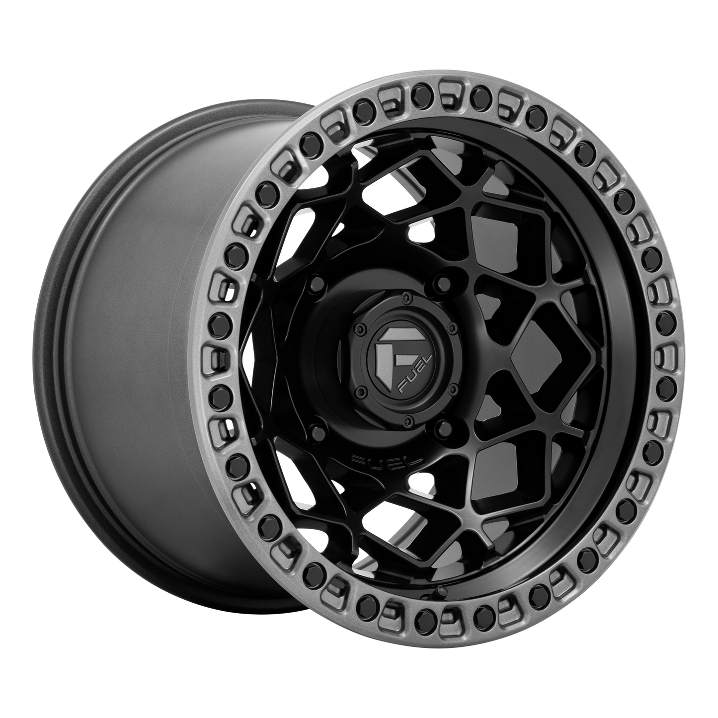 Fuel UTV D783 UNIT UTV 15X10 0 4X137/4X137 Matte Black With Gunmetal Ring