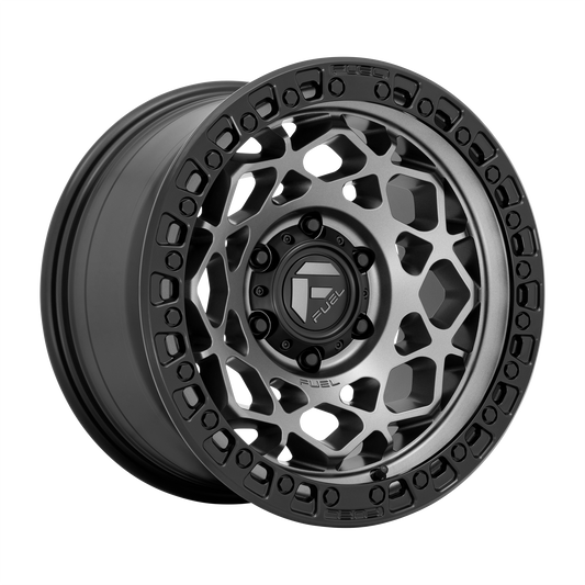 Fuel UTV D784 UNIT UTV 15X10 0 4X156/4X156 Gunmetal With Matte Black Ring
