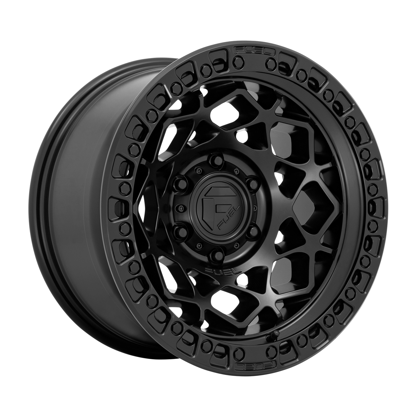 Fuel 1PC D786 UNIT 17X9 -12 5X127/5X5.0 Matte Black With Matte Black Ring