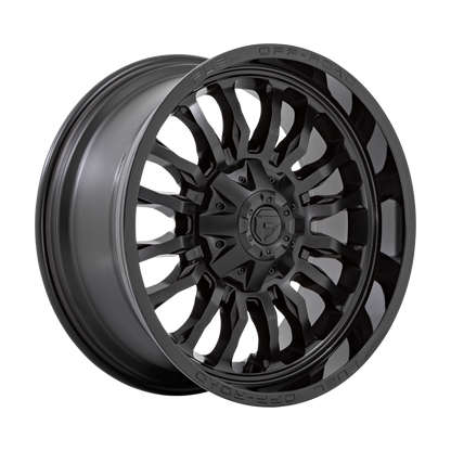Fuel 1PC D796 ARC 22X12 -44 8X170/8X6.7 MATTE BLACK WITH GLOSS BLACK LIP