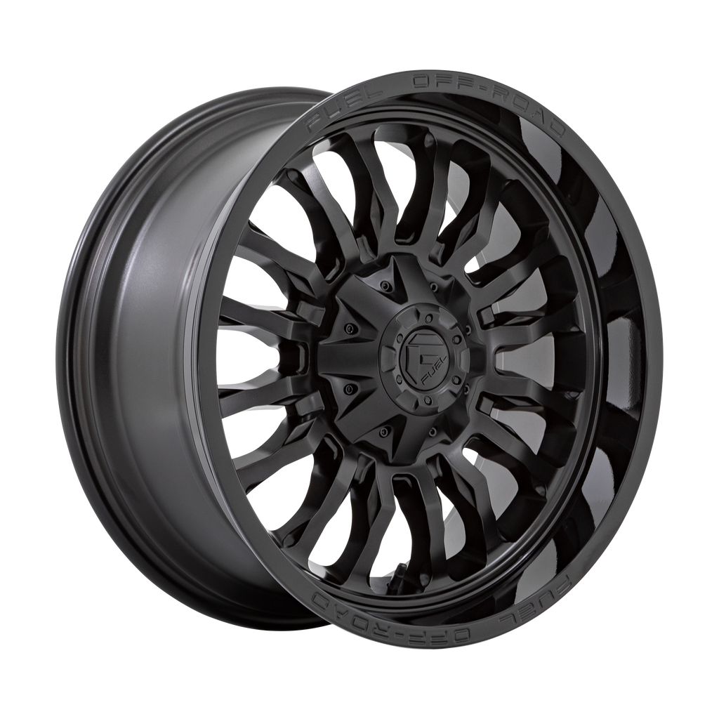 Fuel 1PC D796 ARC 20X9 1 6X135/6X139.7 MATTE BLACK WITH GLOSS BLACK LIP ...