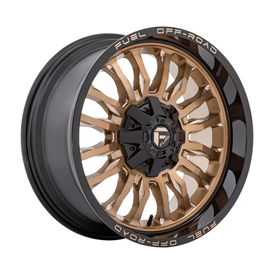 Fuel 1PC D797 ARC 20X9 1 8X180/8X7.1 PLATINUM BRONZE WITH BLACK LIP