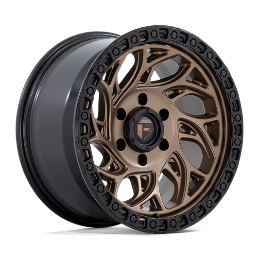 FUEL 1PC D841 RUNNER OR 18X9 -12 6X139.7 BRONZE WITH BLACK RING