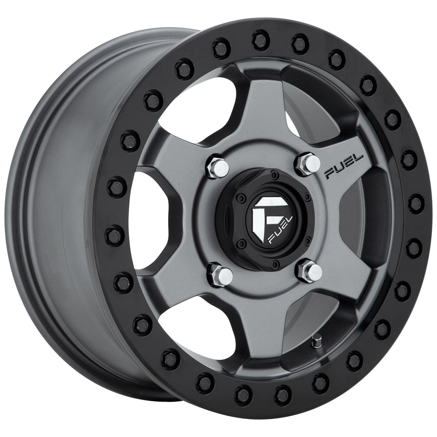 Fuel UTV D915 GATLING BL - OFF ROAD ONLY 15X7 55 4X137/4X137 MATTE GUN METAL