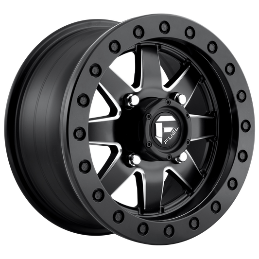 Fuel UTV D938 MAVERICK BL - OFF ROAD ONLY 14x7 38 4x137/4x137 MATTE BLACK MILLED