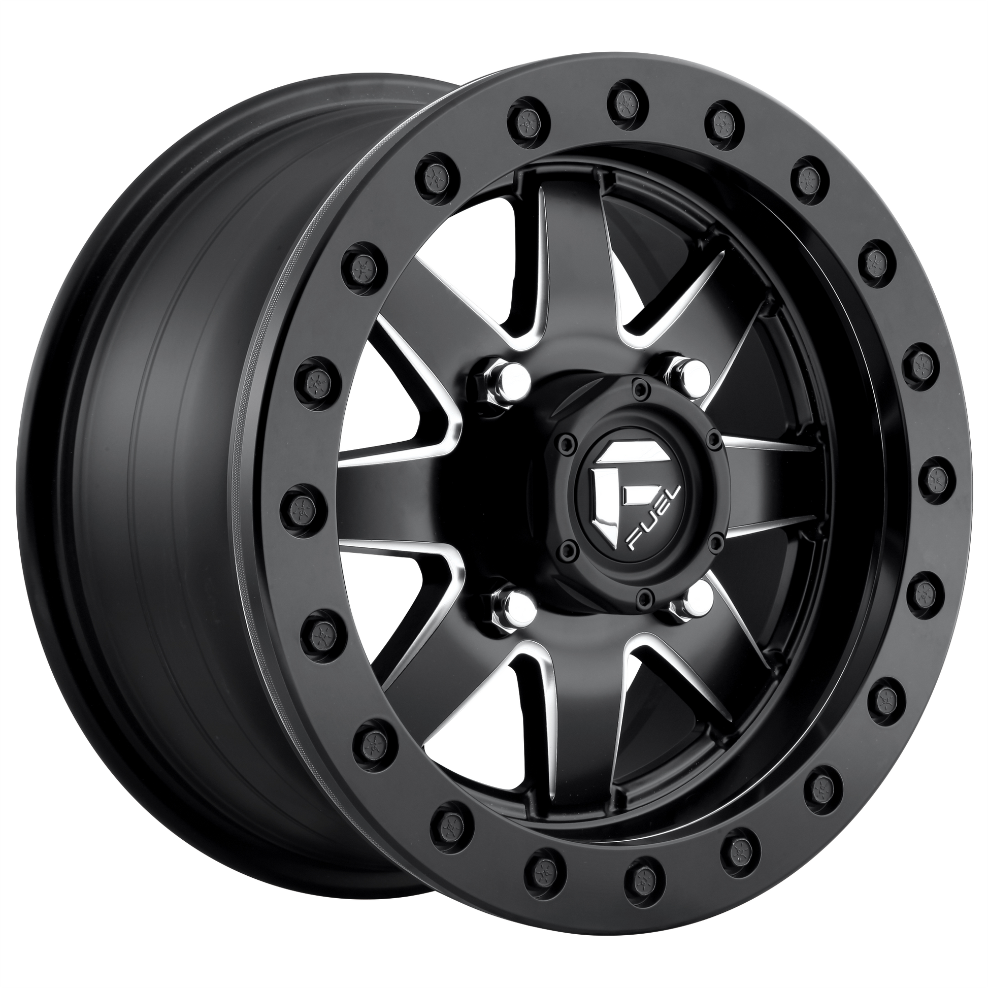 Fuel UTV D938 MAVERICK BL - OFF ROAD ONLY 15X7 38 4X137/4X137 MATTE BLACK MILLED