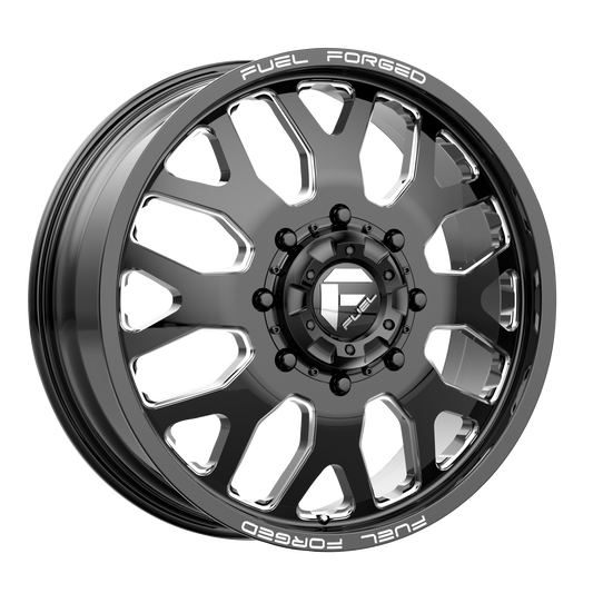 Fuel Mono DE19 FF19D 24X8.25 -225 10X225/10X225 Gloss Black Milled
