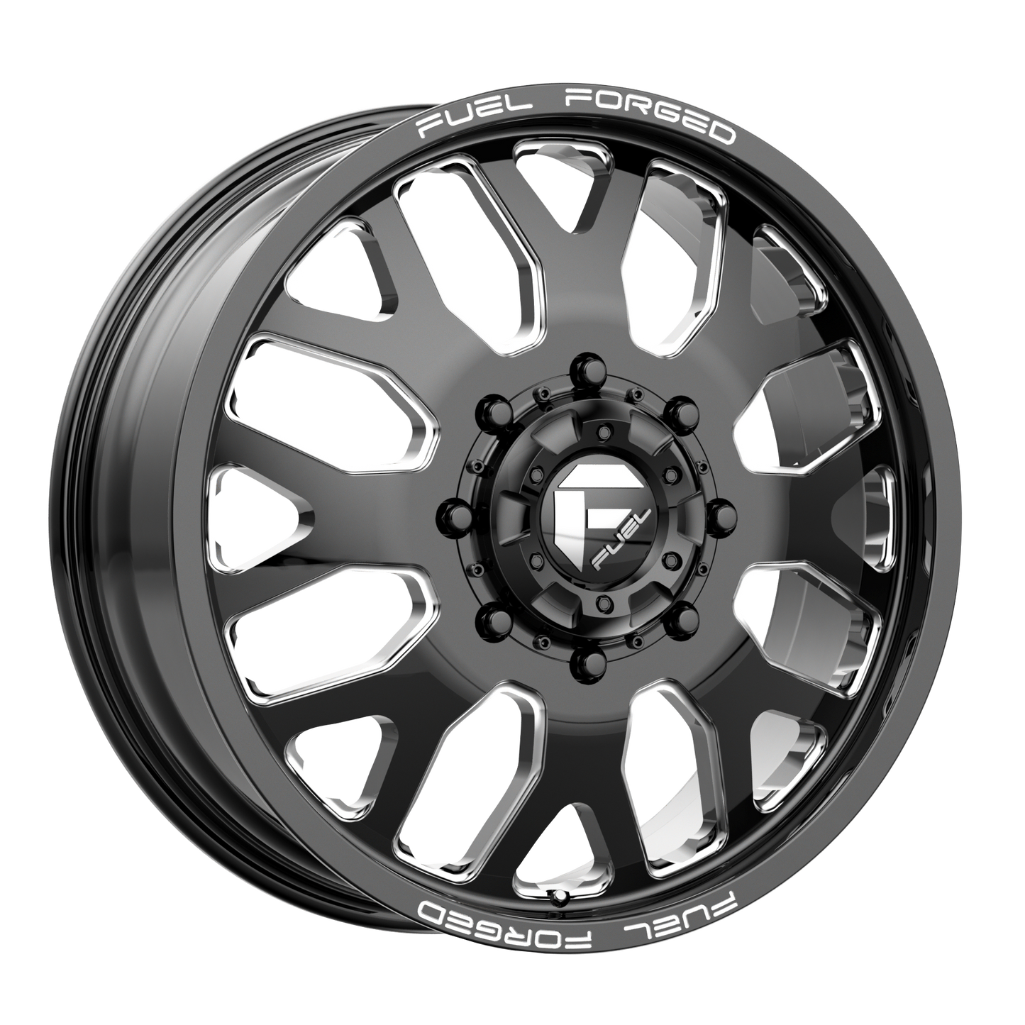 Fuel Mono DE19 FF19D 22X8.5 -202 8X200/8X200 Gloss Black Milled