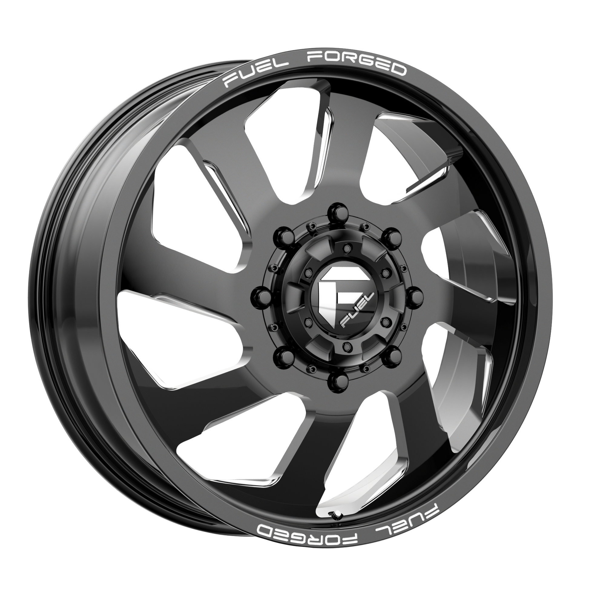 Fuel Mono DD39 FF39D 20X8.25 -202 10X225 GLOSS BLACK MILLED