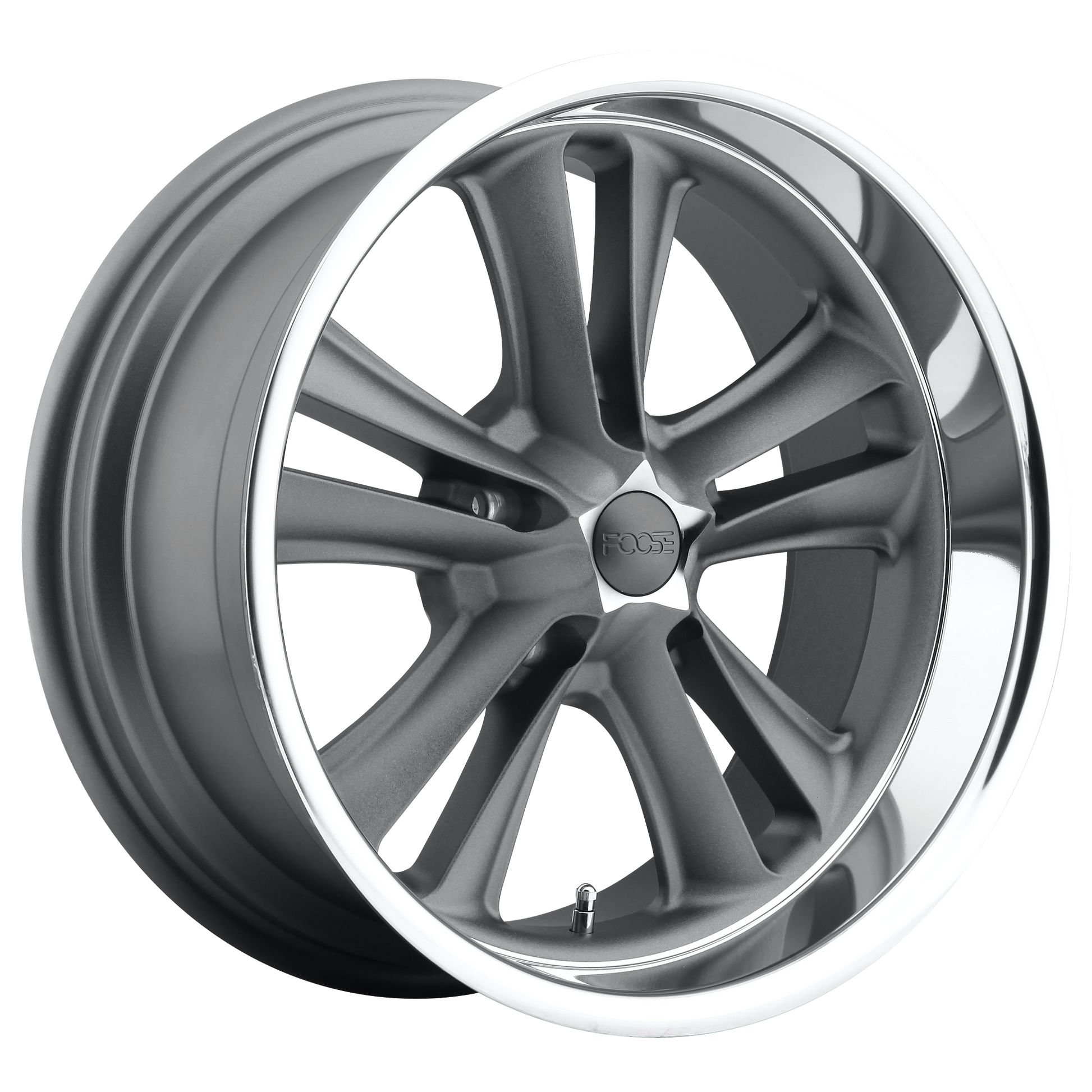 Foose 1PC F099 KNUCKLE 18x9.5 1 5x114.3/5x4.5 MATTE GUN METAL MACHINED