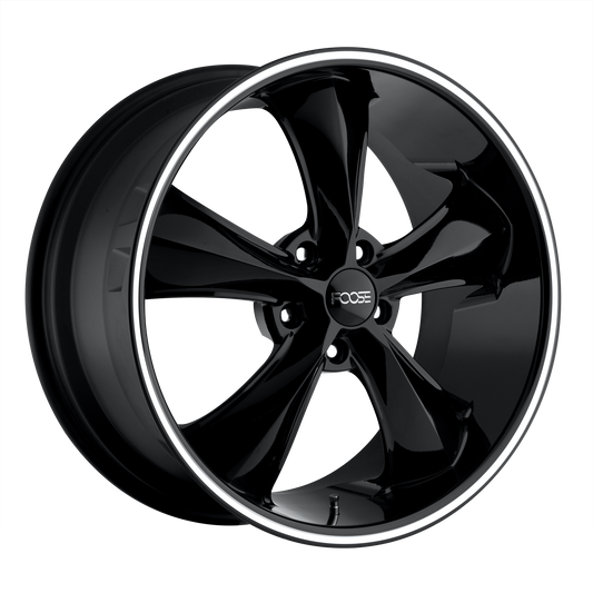 Foose 1PC F104 LEGEND 20x8.5 32 5x114.3/5x4.5 GLOSS BLACK MILLED