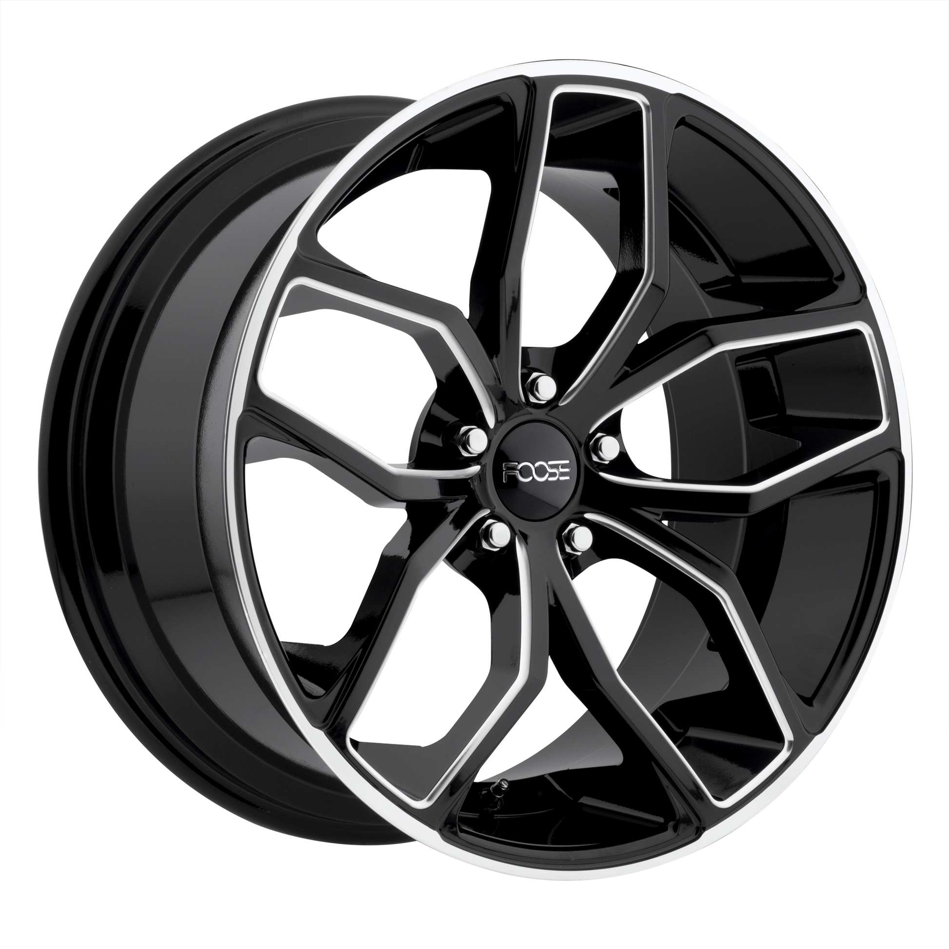Foose 1PC F150 OUTCAST 20x10 40 5X120/5X4.72 GLOSS BLACK MILLED