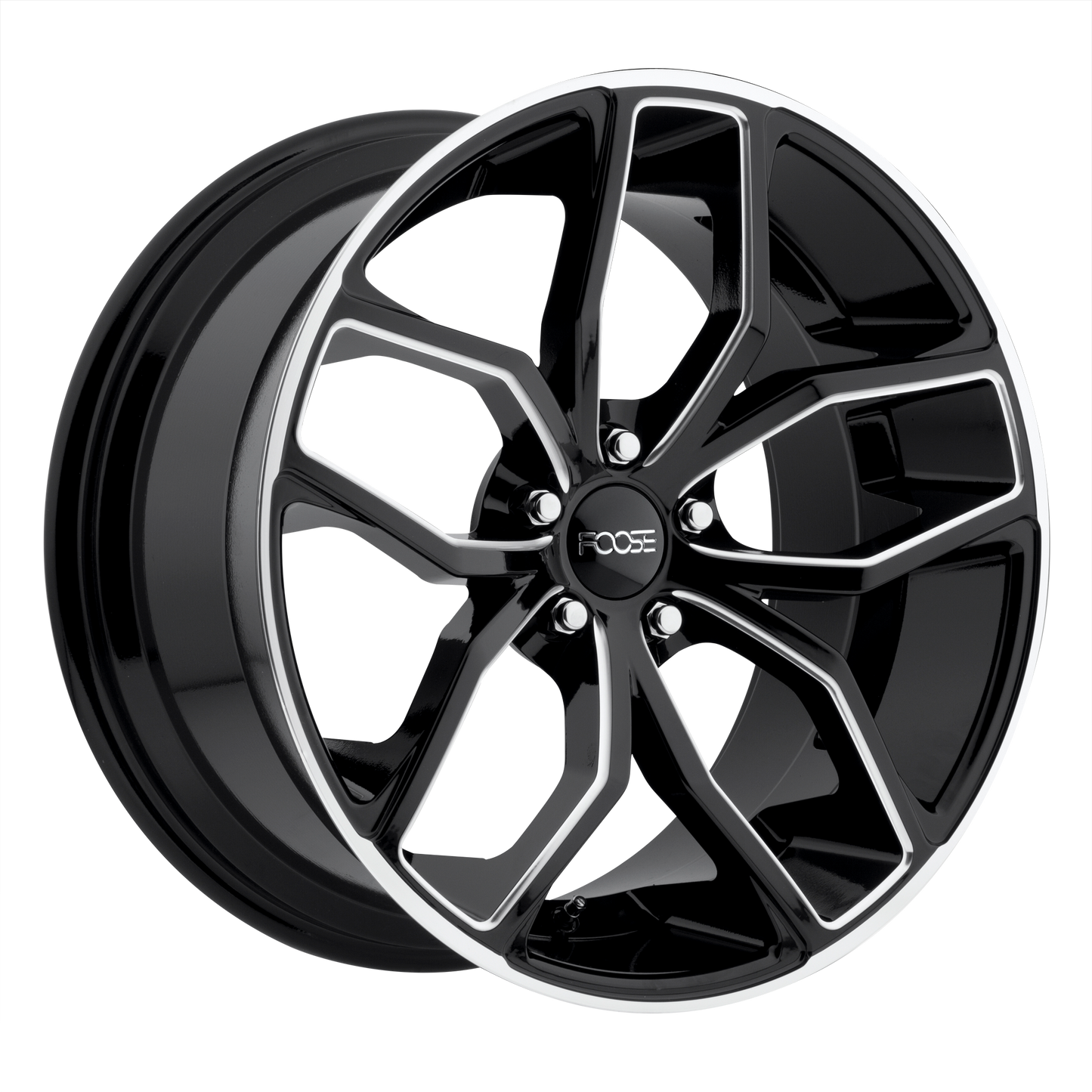 Foose 1PC F150 OUTCAST 20x10 40 5x114.3/5x4.5 GLOSS BLACK MILLED