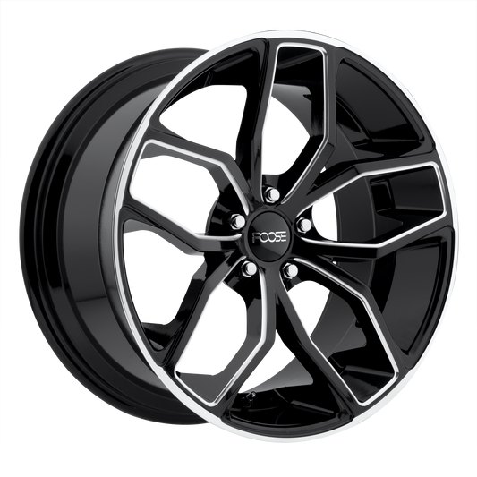 Foose 1PC F150 OUTCAST 20x10 40 5x114.3/5x4.5 GLOSS BLACK MILLED