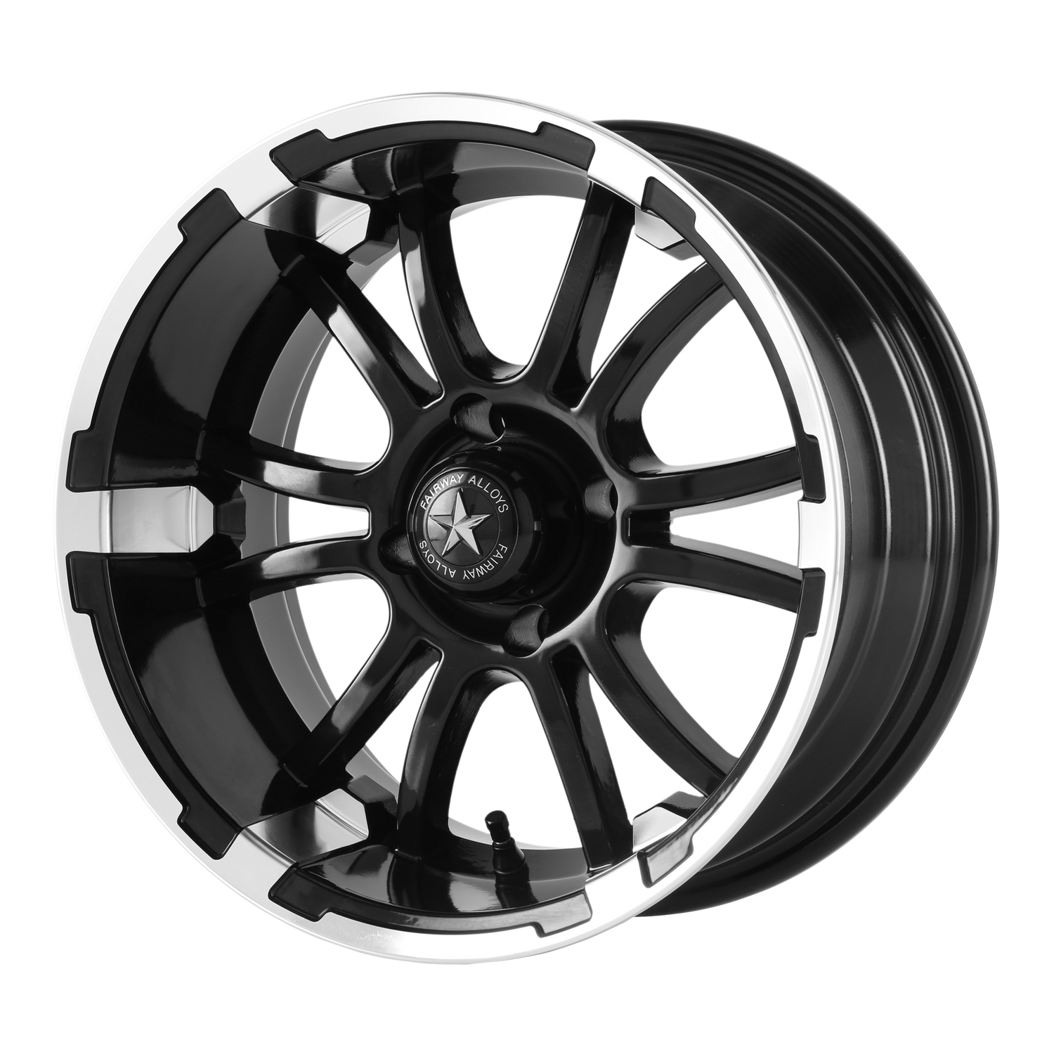 Fairway Alloys FA134 SIXER 14X6.5 -20 4X101.6/4X4.0 Machined Matte Black