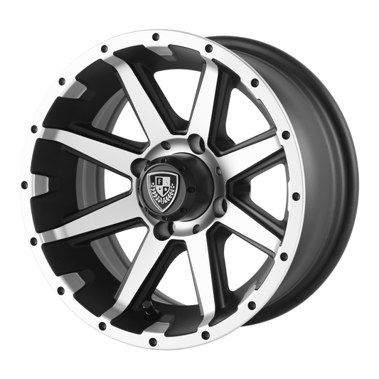 Fairway Alloys FA135 REBEL 12X6 -23 4X101.6/4X4.0 Machined Matte Black