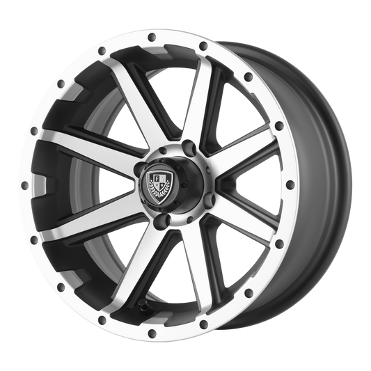 Fairway Alloys FA136 REBEL 14X6.5 -23 4X101.6/4X4.0 Machined Matte Black