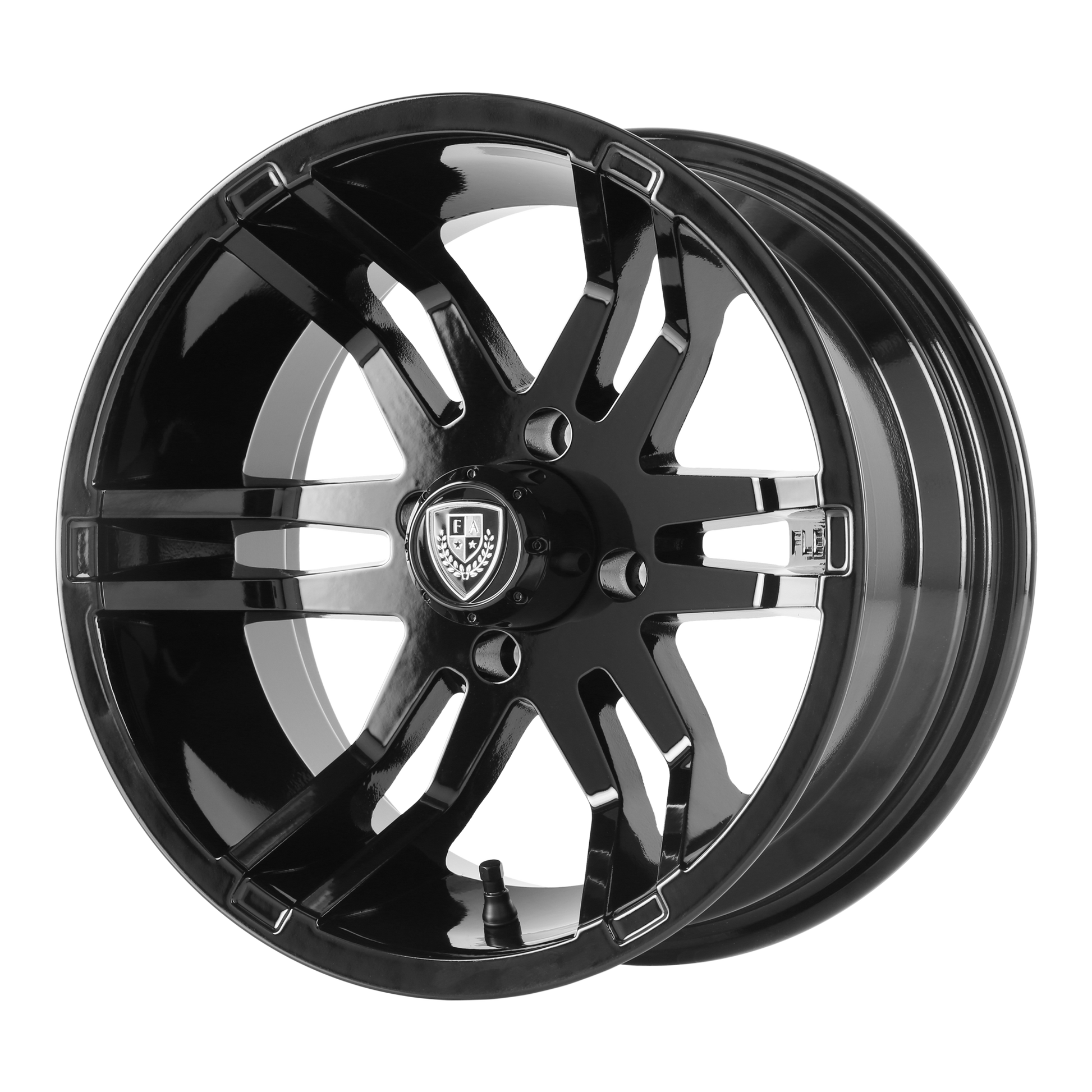 Fairway Alloys FA140 FLEX 14X6.5 -20 4X101.6/4X4.0 Gloss Black
