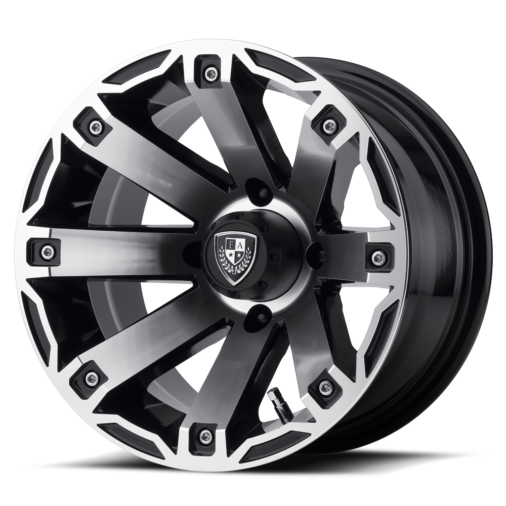 Fairway Alloys FA143 RAGE 12X7 -47 4X101.6/4X4.0 Machined Gloss Black