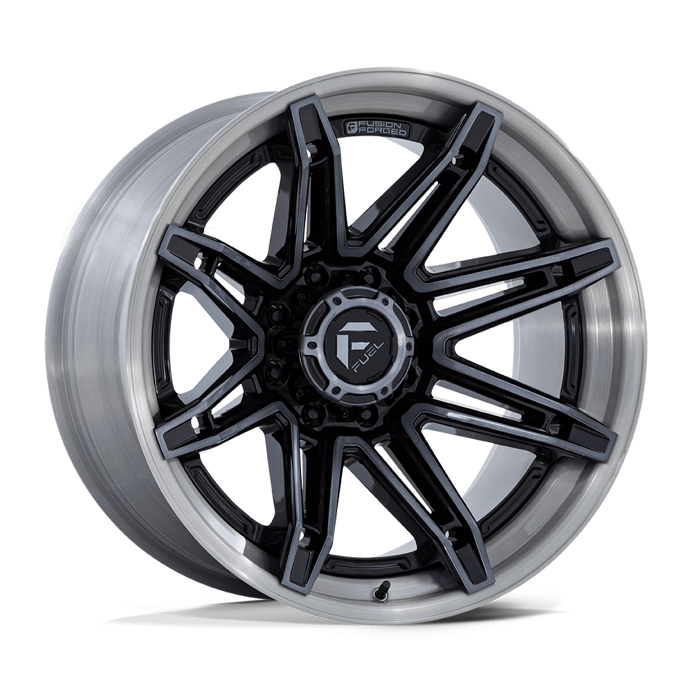 FUEL 1PC FC401 BRAWL 22X10 -18 6X135 GLOSS BLACK WITH BRUSHED GRAY TINT FACE & LIP