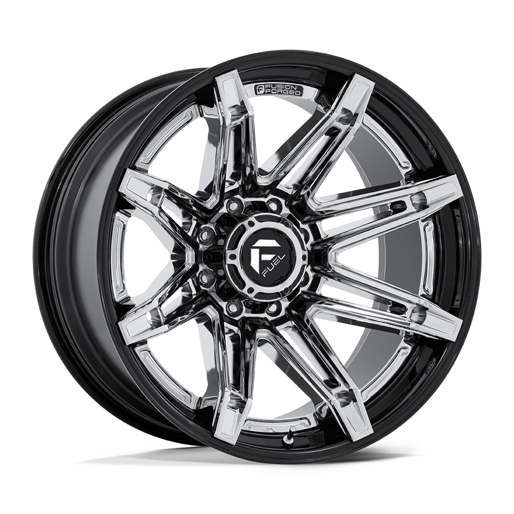 FUEL 1PC FC401 BRAWL 22X10 -18 8X170 CHROME WITH GLOSS BLACK LIP