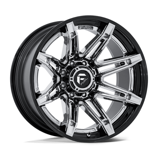 FUEL 1PC FC401 BRAWL 22X12 -44 6X135 CHROME WITH GLOSS BLACK LIP