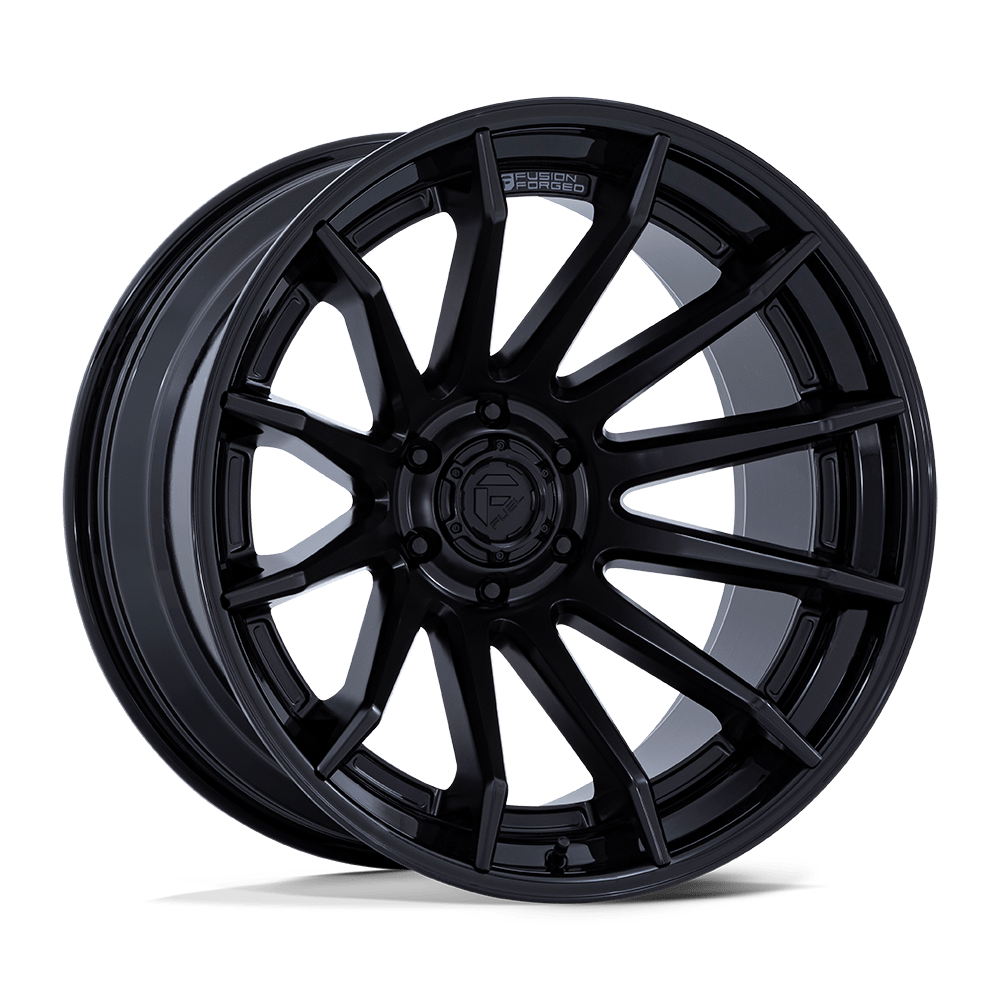 FUEL 1PC FC403 BURN 24X12 -44 6X139.7 MATTE BLACK WITH GLOSS BLACK LIP