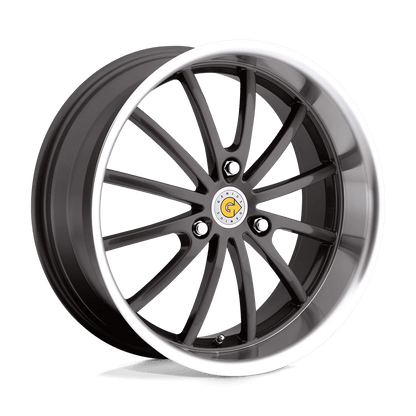 Genius DARWIN 15X6.5 22 3X112/3X112 GUNMETAL W/ MIRROR CUT LIP