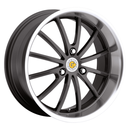 Genius DARWIN 15X6.5 22 3X112/3X112 GUNMETAL W/ MIRROR CUT LIP