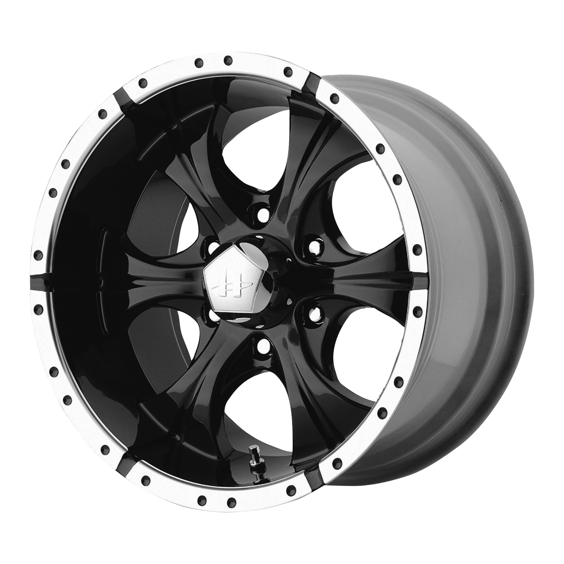 Helo HE791 MAXX 15X8 -12 5X127/5X5.0 Gloss Black Machined