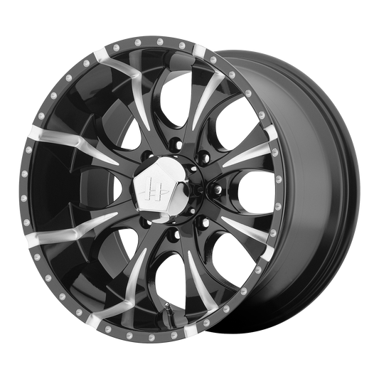 Helo HE791 MAXX 18X9 -12 8X170/8X6.7 Gloss Black Milled
