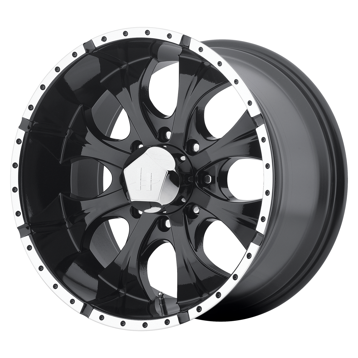 HELO HE791 MAXX 20X10 -12 8X165.1 GLOSS BLACK MACHINED