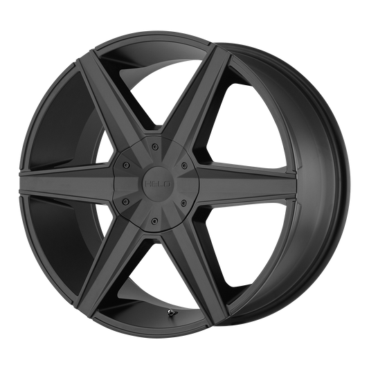 Helo HE887 24X9.5 18 BLANK/BLANK Satin Black